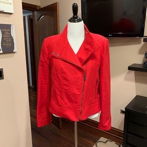 Red Moto Jacket from Banana Republic